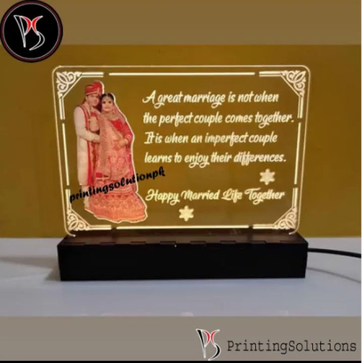 Customized Couple Led Name Lamp Table Top