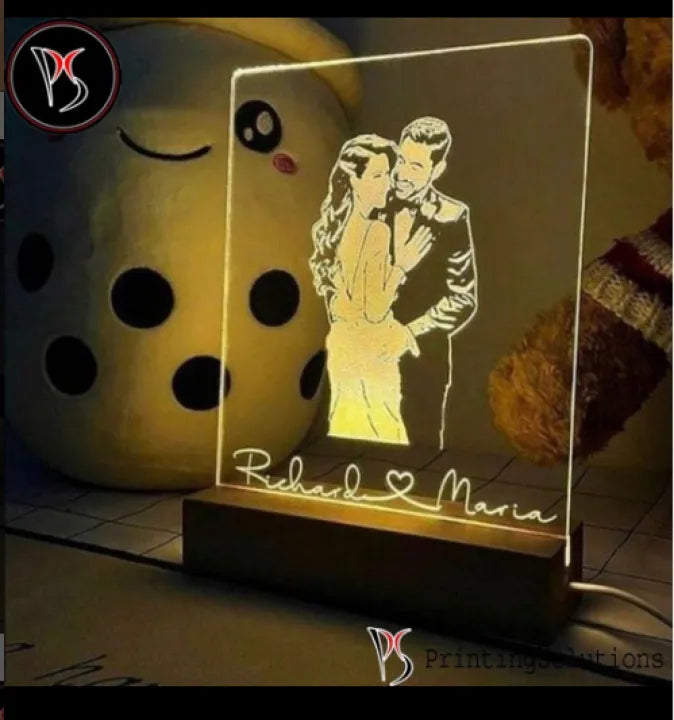Customized Couple Led Name Lamp Table Top