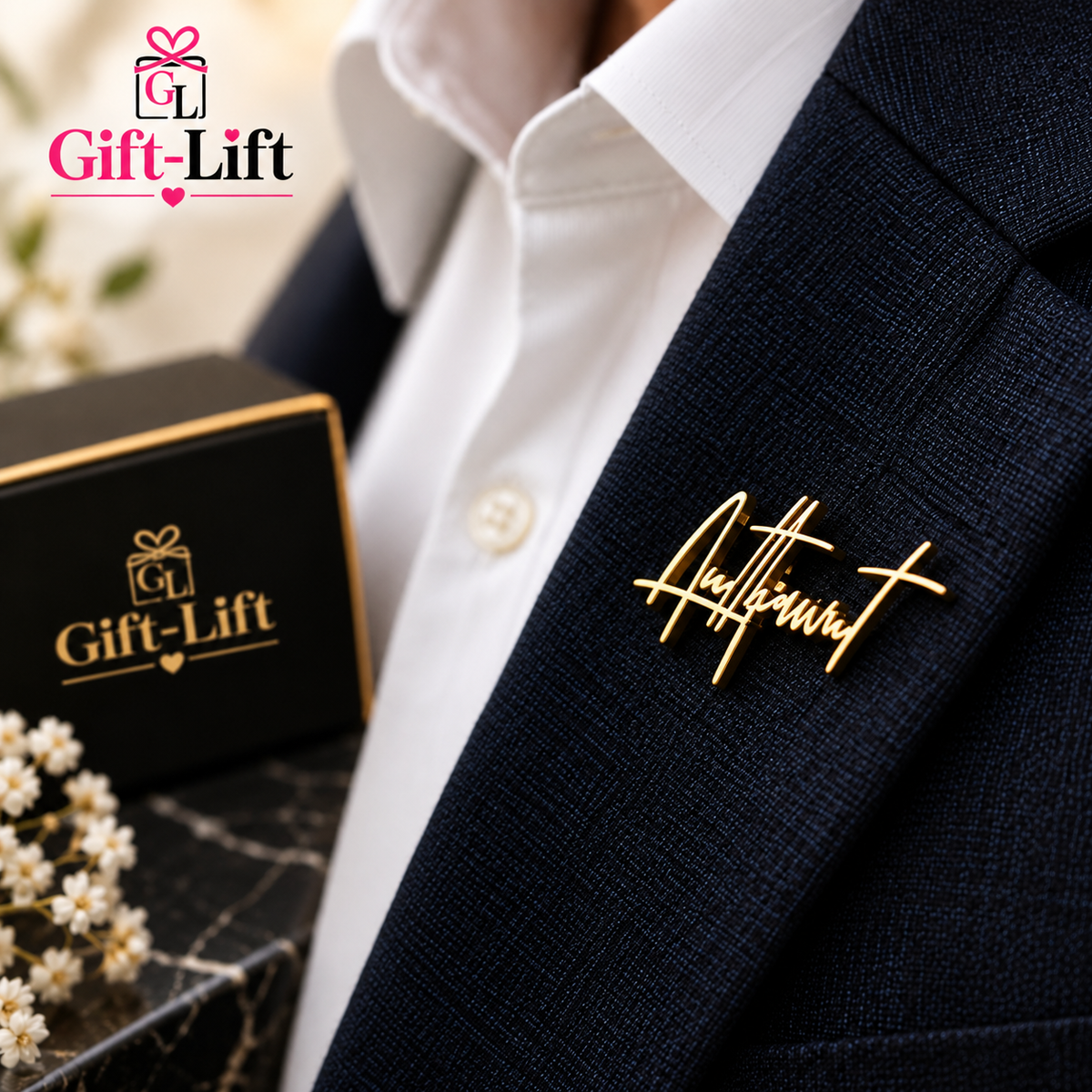 Personalized Signature Name Lapel Pin