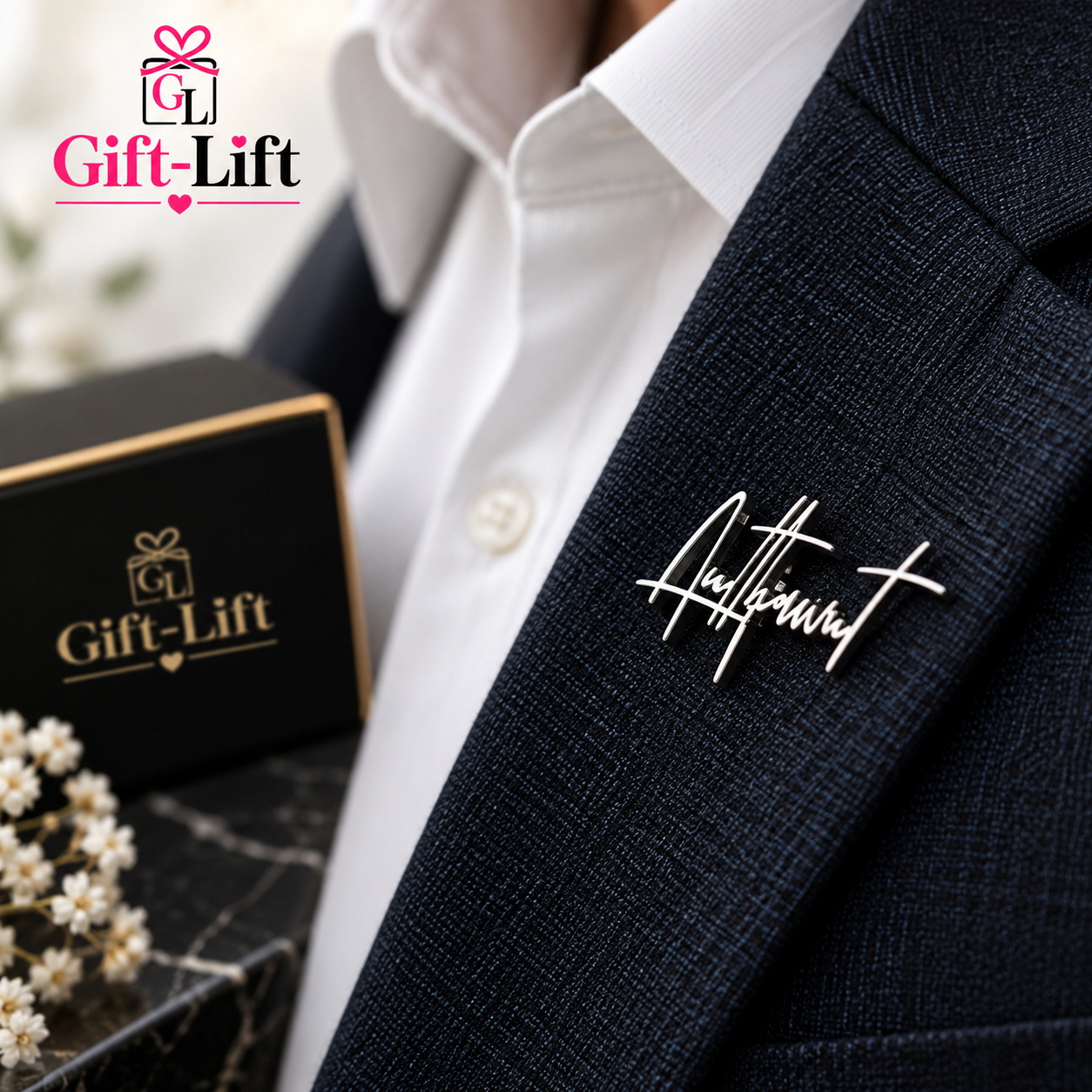 Personalized Signature Name Lapel Pin