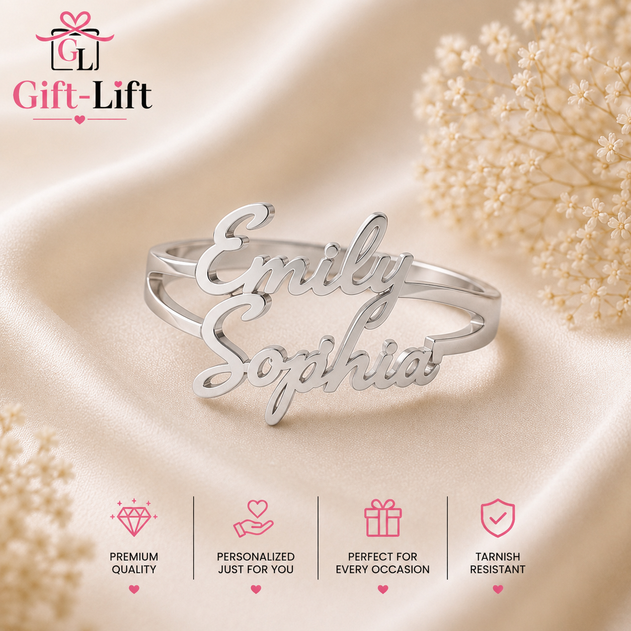 Personalized Double Name Ring 💍