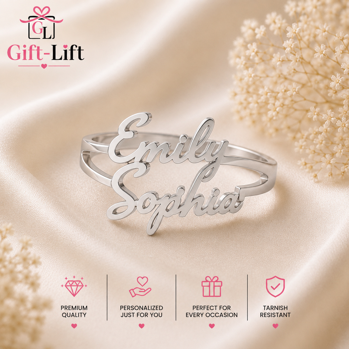 Personalized Double Name Ring 💍