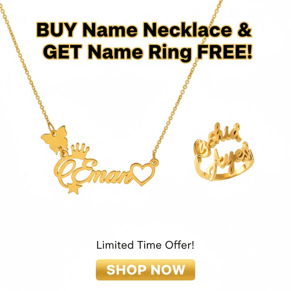 Bundle of 2 Custom Name Necklace & Ring